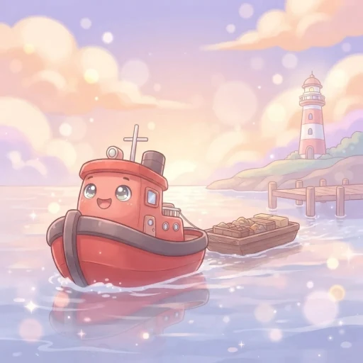 Mochi Tug - free tugboat towing game