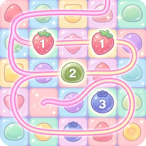 Mochi Zip - free one-line number path puzzle game